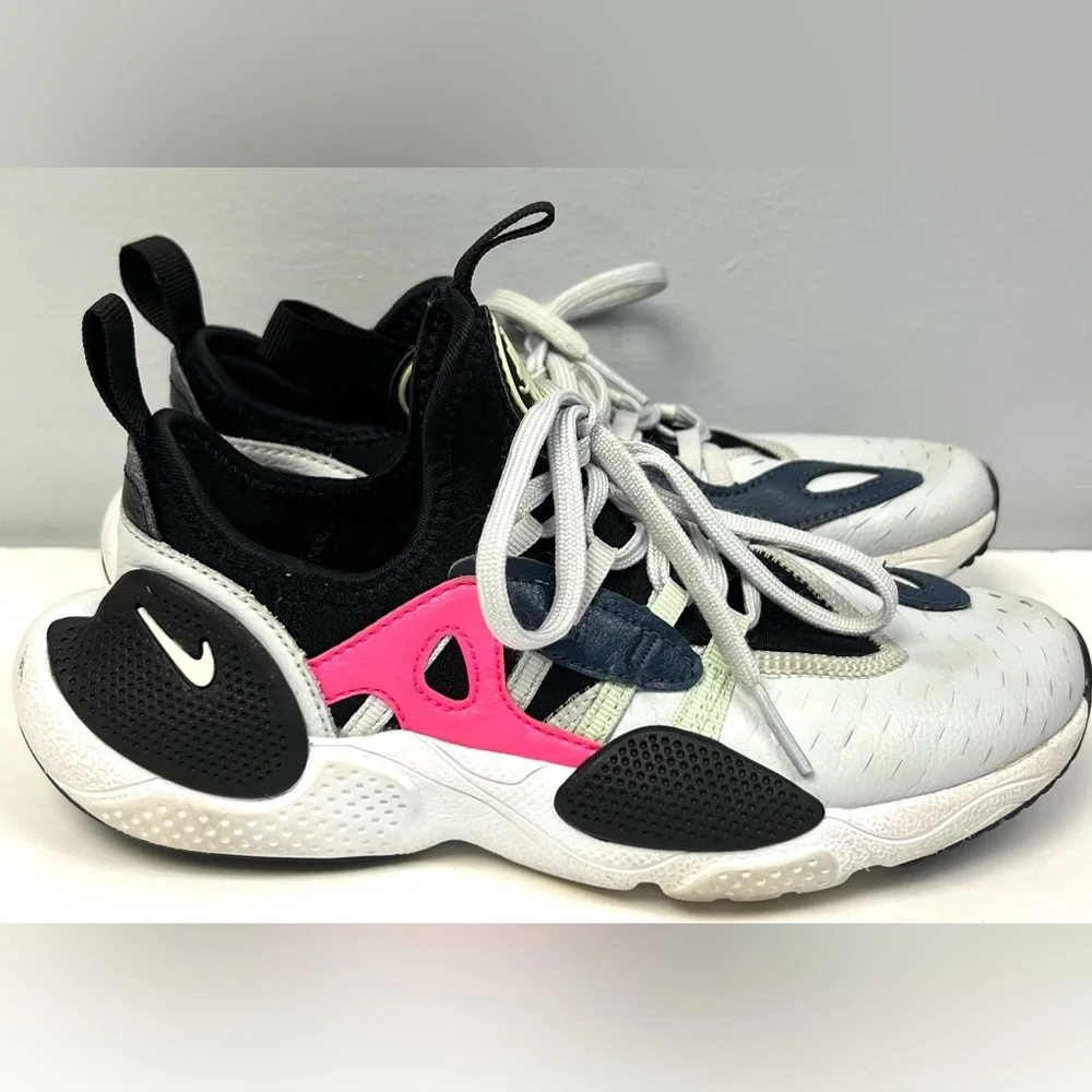 Nike Kids Sneakers Black‎ White Pink-Size:2.5Y